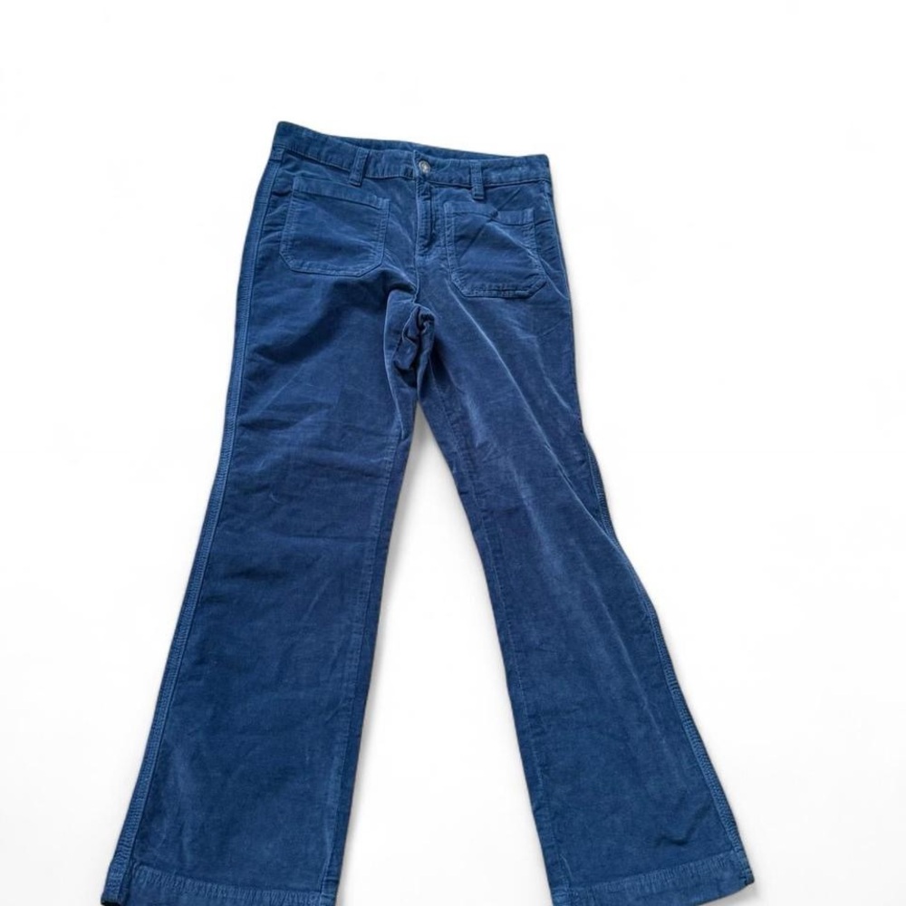 Free People Blue Flare Corduroy Pants